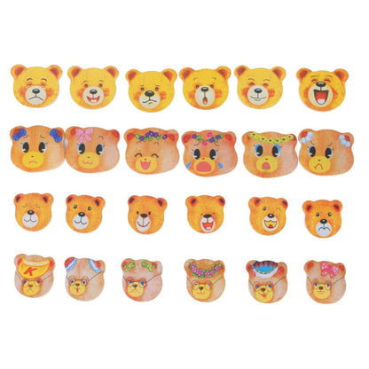 Puzzle d'Habillage Ours en Bois – Coffret de Puzzle avec Boîte de Rangement (Jouet Éducatif)
