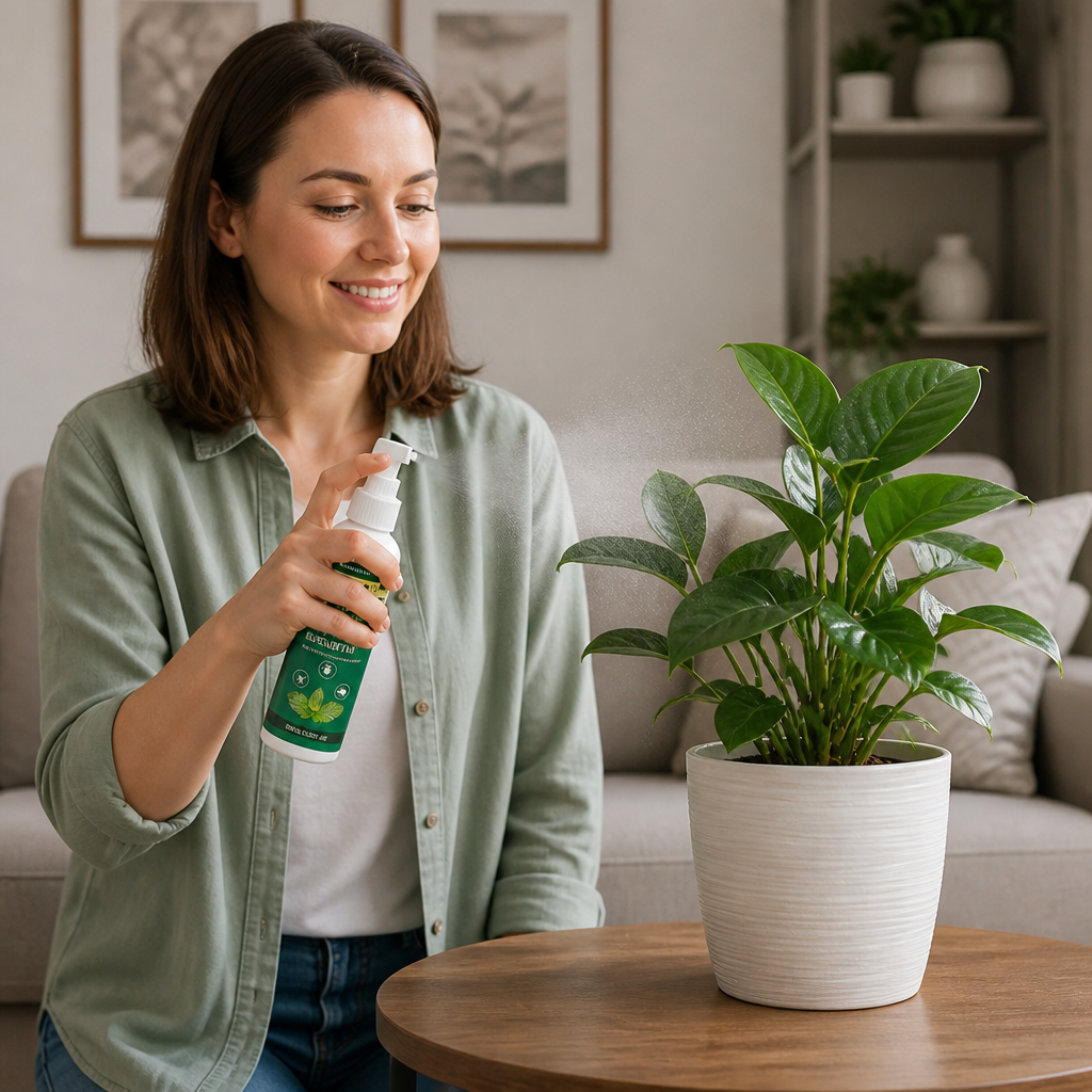 MOONSPRY Spray anti-insectes à la menthe poivrée – Insecticide pour intérieur et extérieur, chambre et jardin