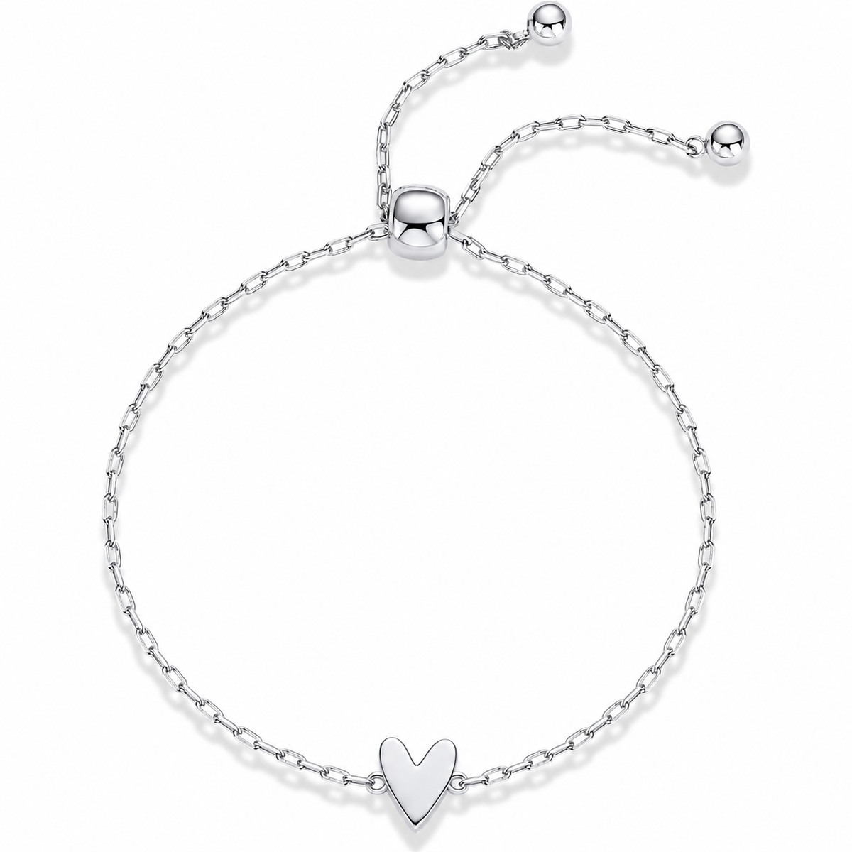 Ensemble de bracelets d'amour – Bracelet cœur plaqué or 14K