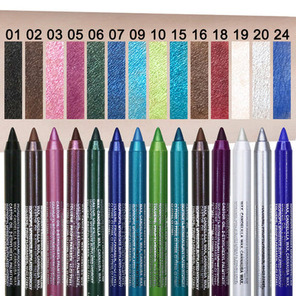 Kit de 14 eye-liners gel colorés imperméables 👁️🌈✏️