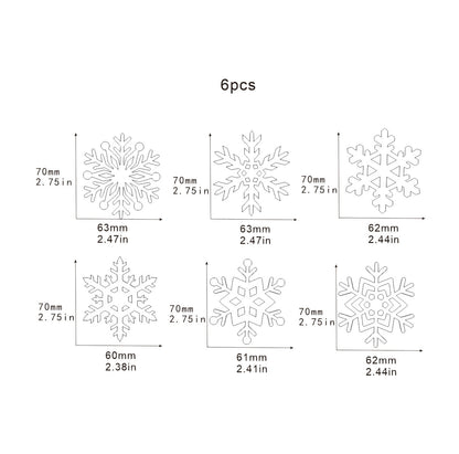 Stickers muraux flocons de neige phosphorescents