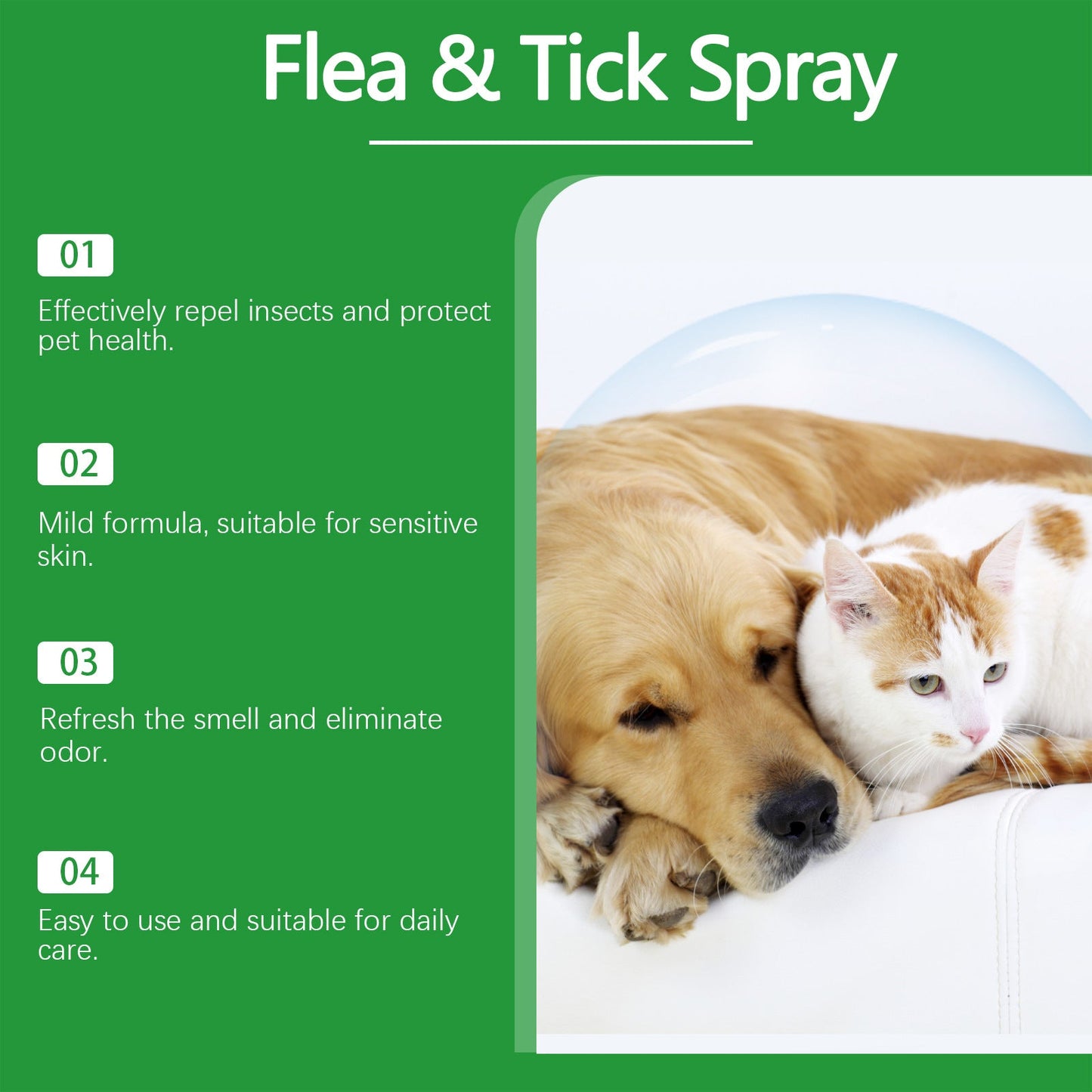 Spray de protection naturel contre les puces et les tiques 🐱🐶