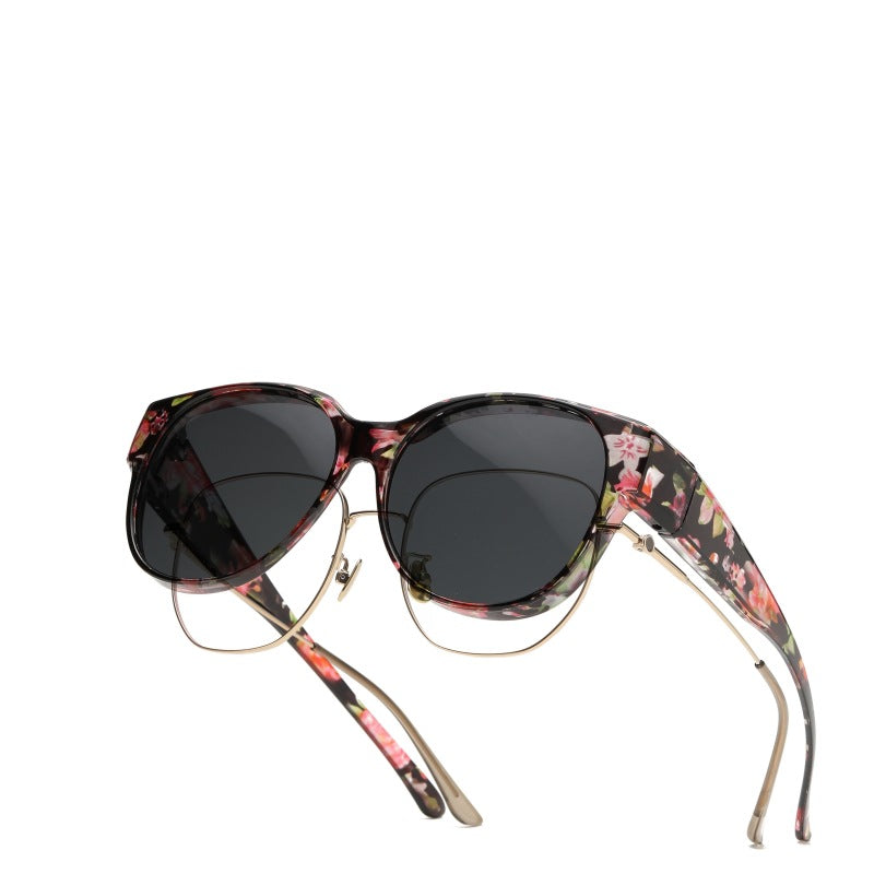🕶 Nouvelles lunettes de soleil œil de chat oversize – Verres polarisés & Protection UV400