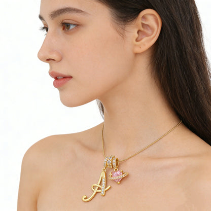 Élégant collier avec pendentif cœur