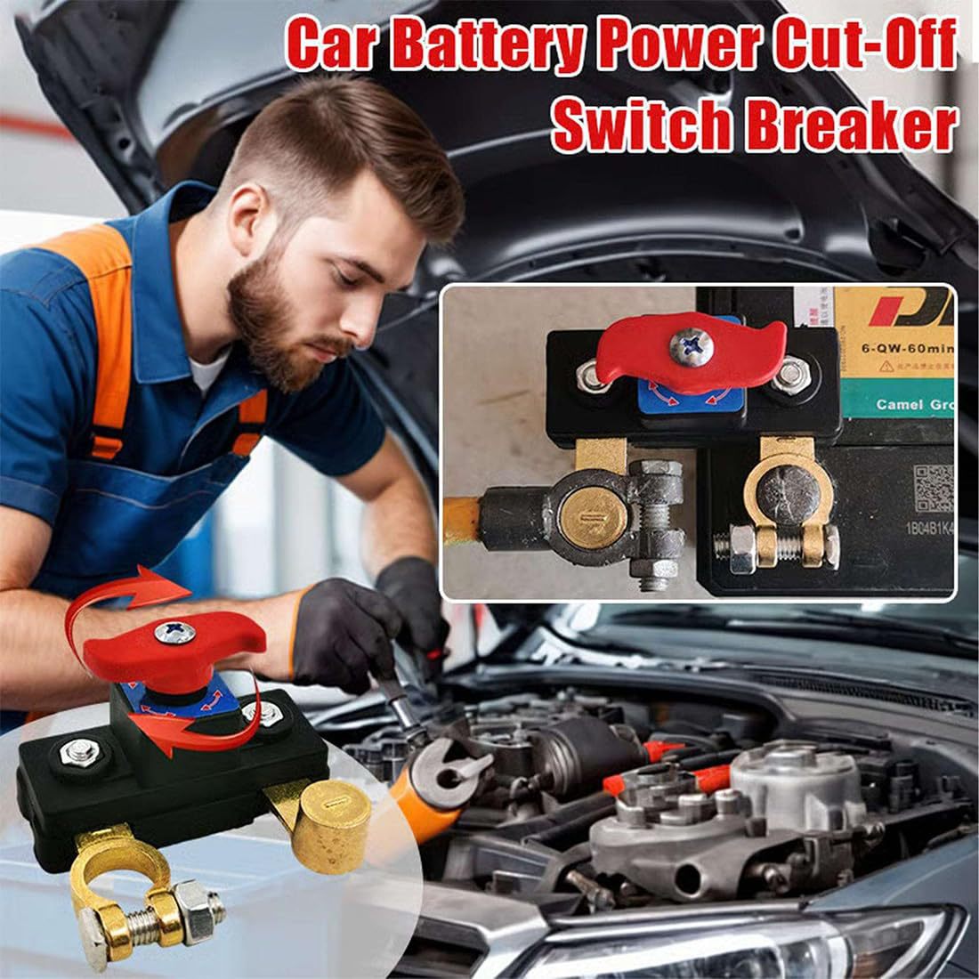 Coupe-circuit principal pour batterie de voiture