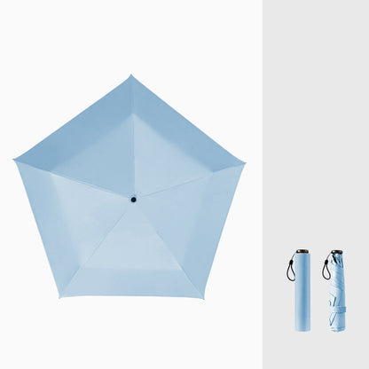 Parapluie ultra-léger en carbone – Protection UV (revêtement noir) pour le soleil et la pluie ☂️