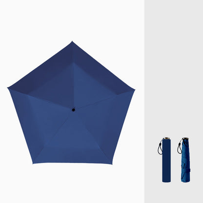 Parapluie ultra-léger en carbone – Protection UV (revêtement noir) pour le soleil et la pluie ☂️
