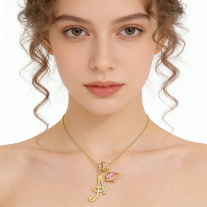 Élégant collier avec pendentif cœur