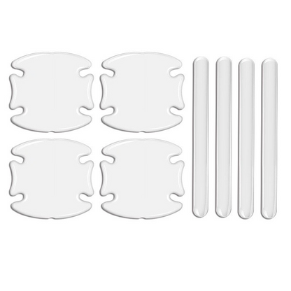 Film de protection anti-rayures pour poignée de porte de voiture – Lot de 8 protections adhésives pour poignées de porte