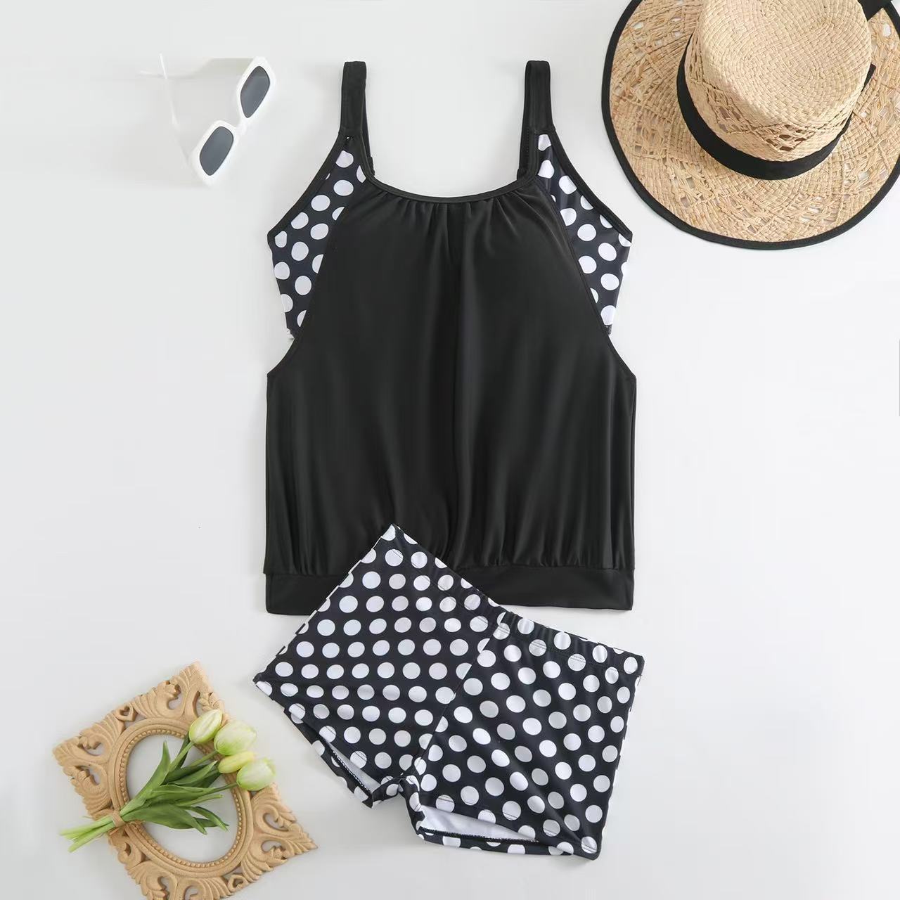 Bikini deux pièces à pois pour femmes