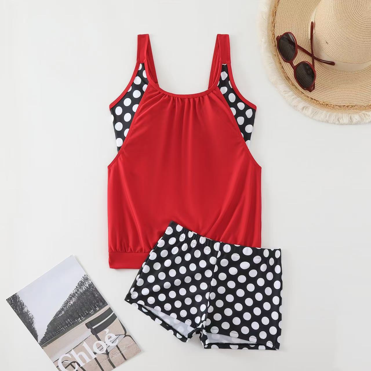 Bikini deux pièces à pois pour femmes