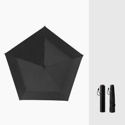 Parapluie ultra-léger en carbone – Protection UV (revêtement noir) pour le soleil et la pluie ☂️