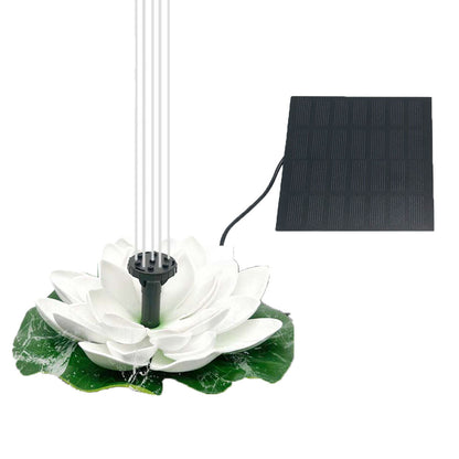 Fontaine solaire lotus – Fontaine de jardin flottante pour piscines et bassins
