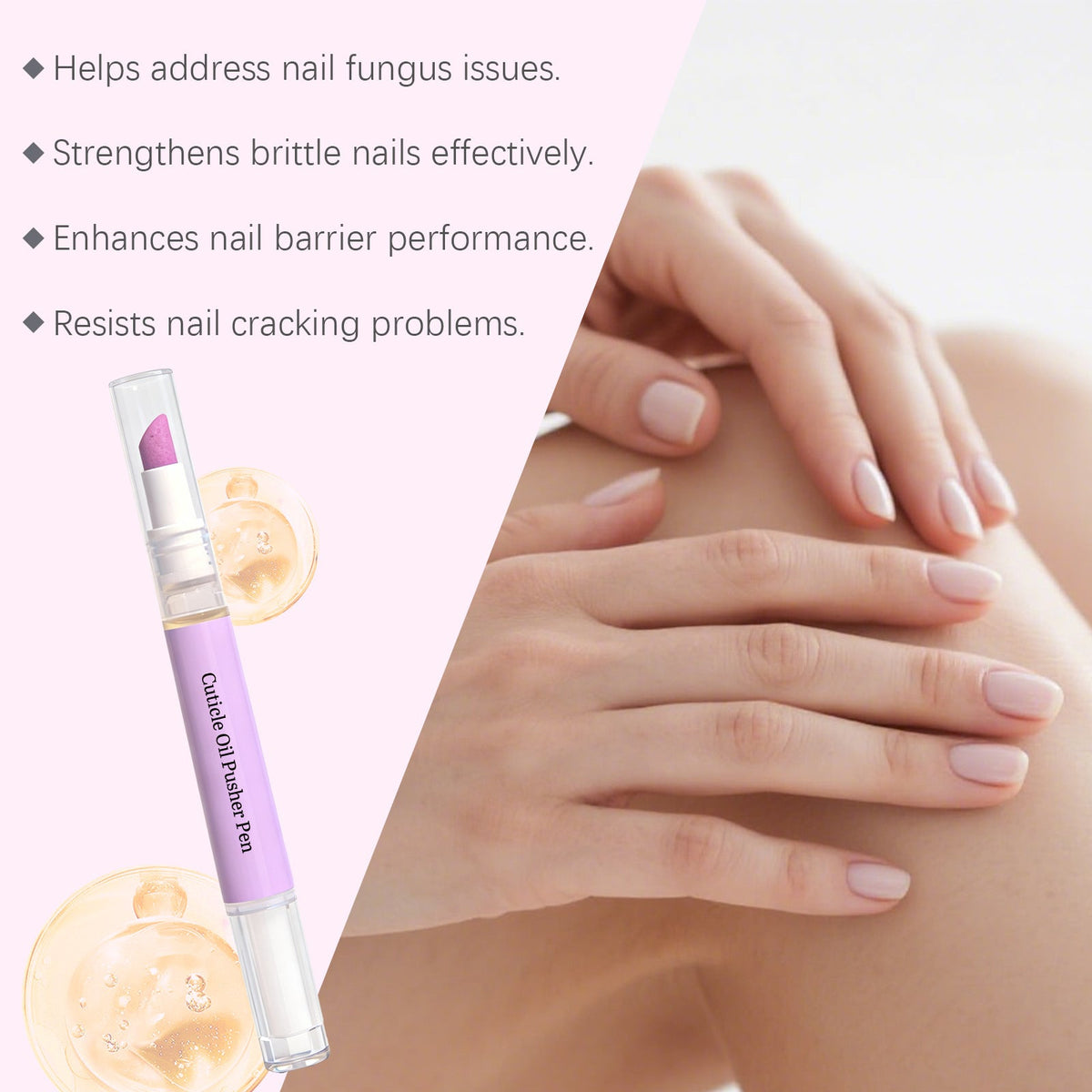 Stylo huile pour cuticules – Stylo nourrissant pour ongles et cuticules secs