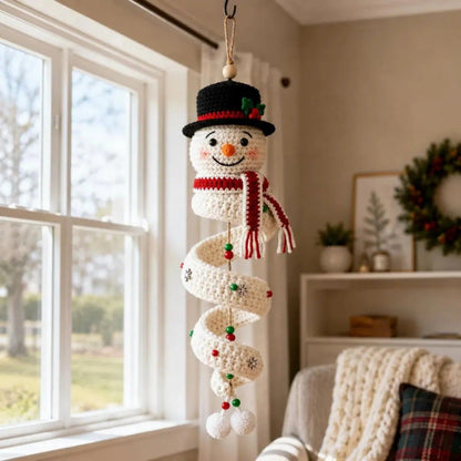 Commencez à crocheter votre bonhomme de neige en spirale dès maintenant !