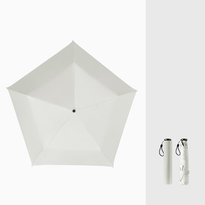 Parapluie ultra-léger en carbone – Protection UV (revêtement noir) pour le soleil et la pluie ☂️