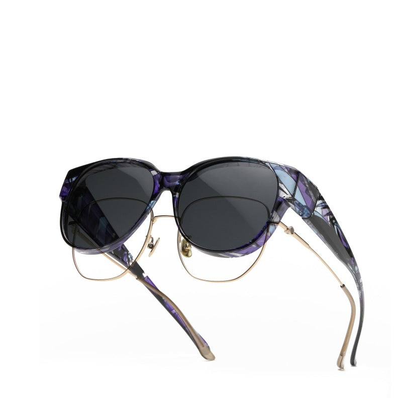 🕶 Nouvelles lunettes de soleil œil de chat oversize – Verres polarisés & Protection UV400