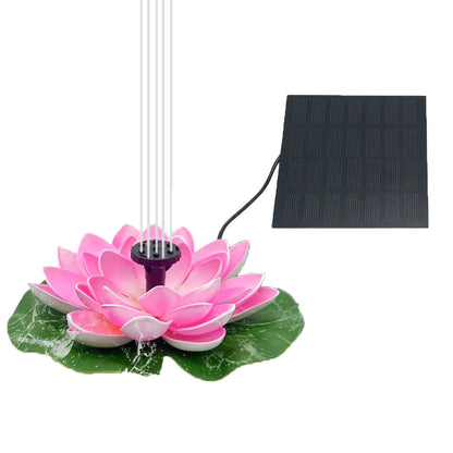 Fontaine solaire lotus – Fontaine de jardin flottante pour piscines et bassins