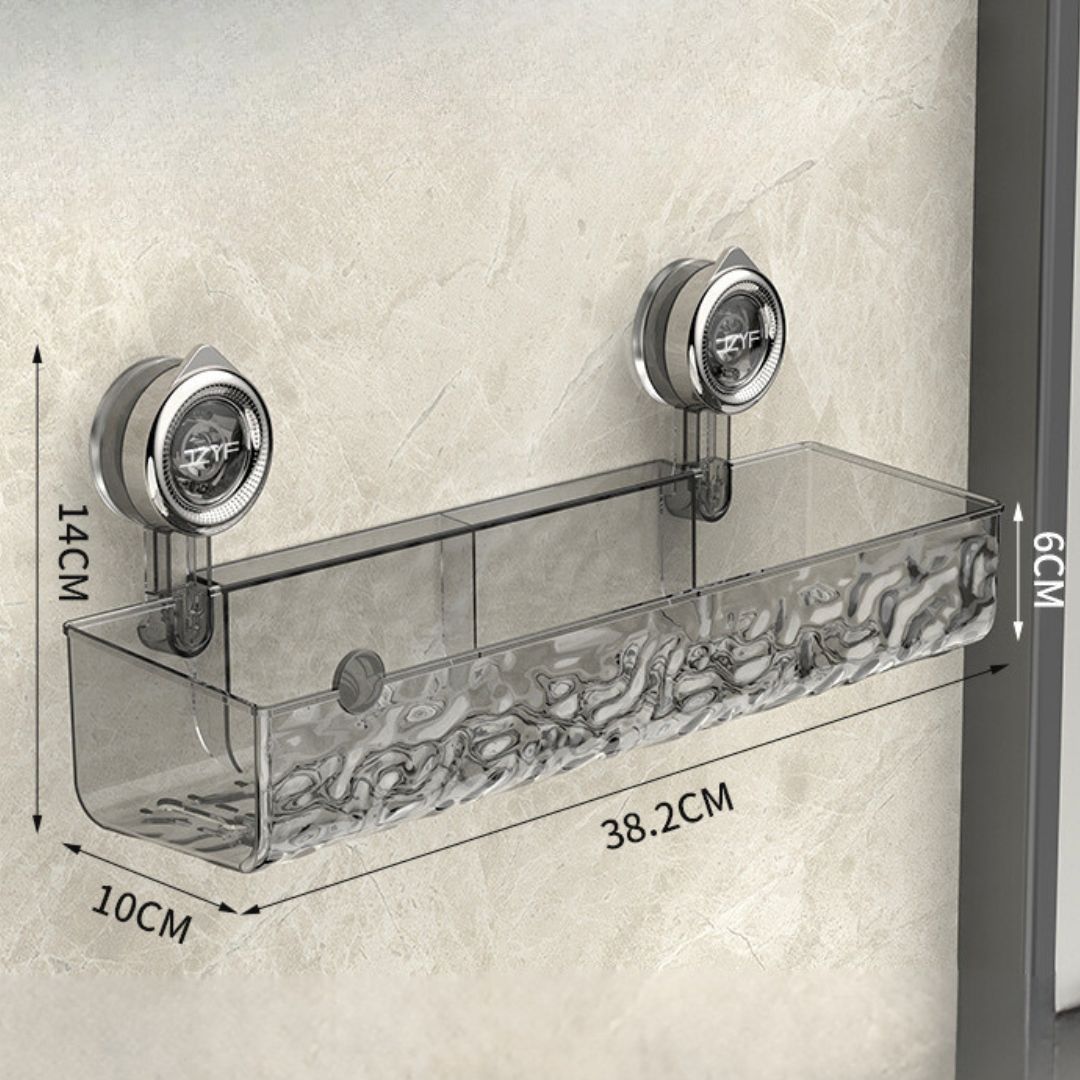 Étagère d'angle de salle de bain à ventouses – Étagère de rangement sans perçage