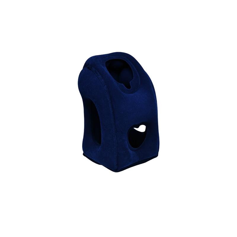 Coussin de voyage ergonomique gonflable – Oreiller de cou compact et portable pour avion, train et voiture