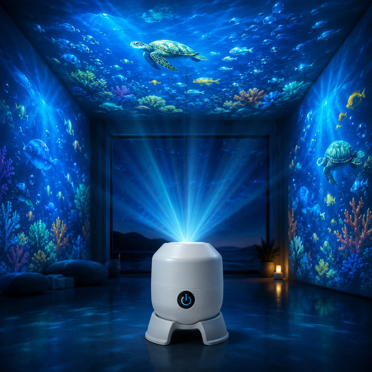 Projecteur d'océan OceanDream avec éclairage LED rotatif – Créez une nuit de rêve
