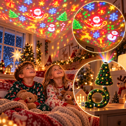 Projecteur de Noël HD USB – Créez une ambiance féerique de Noël en un clin d'œil