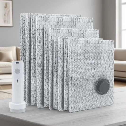 Set de sacs de voyage sous vide sans fil – Sacs de compression avec pompe électrique