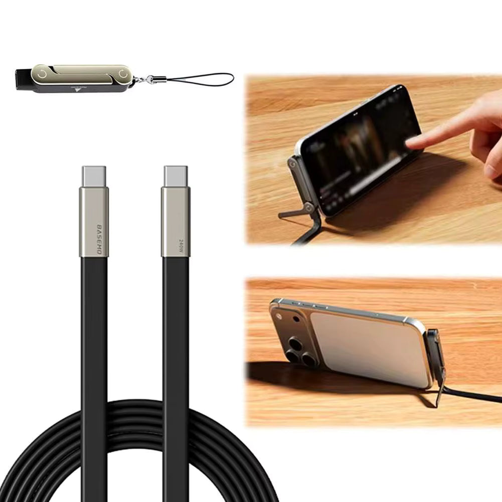 Câble USB-C 240W Ultra Puissant - Tête Pivotante à 360°