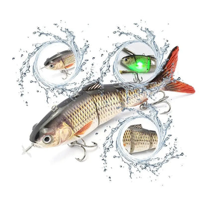 Leurre de pêche bionique nageur multi-articulé