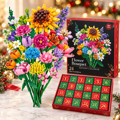 Calendrier de l'Avent « Bloom & Build » – Créez votre propre bouquet de Noël magique
