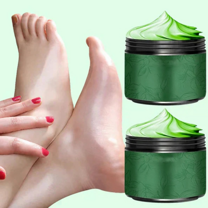 Crème hydratante pour les pieds à l'huile d'arbre à thé et à l'aloe vera - Pour pieds secs