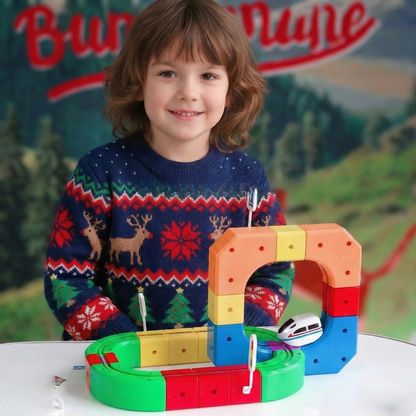 Circuit de Train Puzzle DIY - Jeu de Construction Éducatif