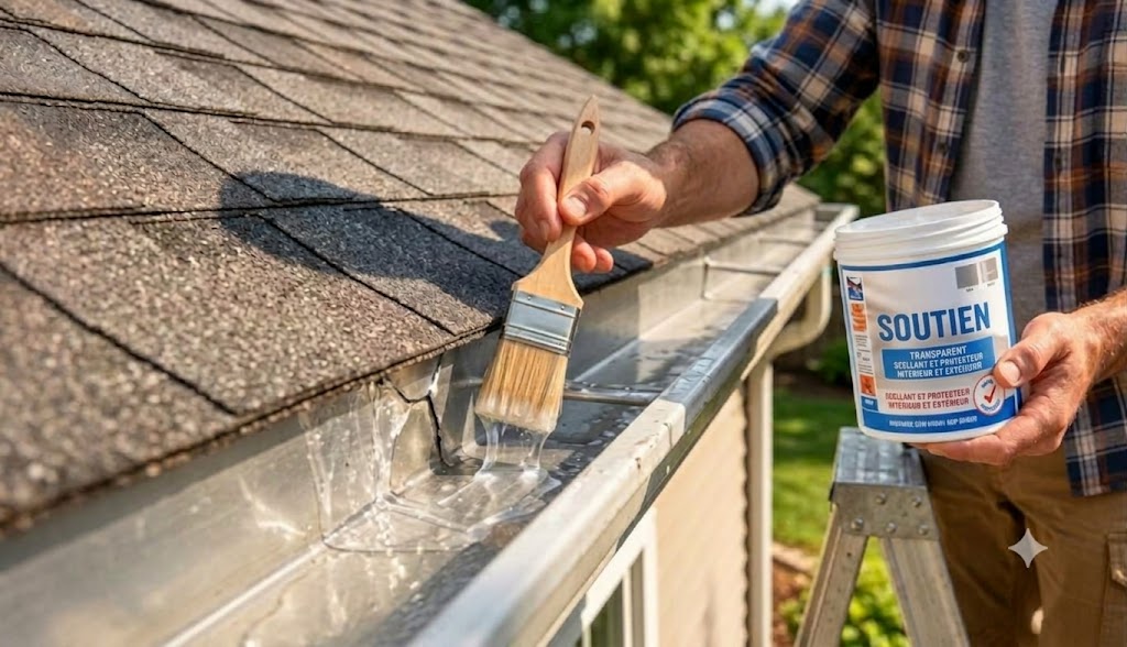 Mastic d'étanchéité imperméable multi-surfaces – Transparent, résistant aux intempéries et facile à appliquer