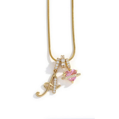Élégant collier avec pendentif cœur