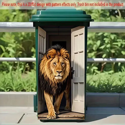 Autocollants créatifs pour poubelles – Motifs de dessins animés colorés