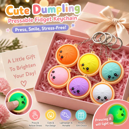Porte-clés baozi lumineux mignon et amusant avec cuiseur vapeur