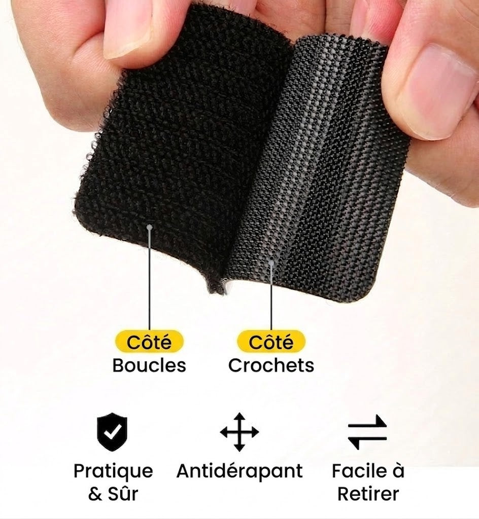 Bande scratch auto-adhésive puissante (1 lot de 20 pièces)