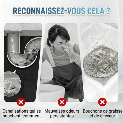 🚽 Pastilles déboucheuses de canalisation à action rapide – Adaptées pour les cuisines, salles de bains et canalisations