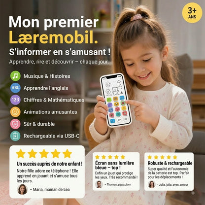 🔥📢 50% DE RÉDUCTION📱 Smartphone d'apprentissage pour enfants | Apprendre en s'amusant, design protecteur pour les yeux – Le choix idéal pour l'éveil ✨👶
