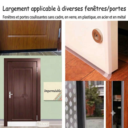 Bande d'étanchéité de 5 m pour portes – Protection efficace contre la poussière, les insectes et le bruit