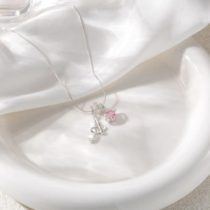 Élégant collier avec pendentif cœur