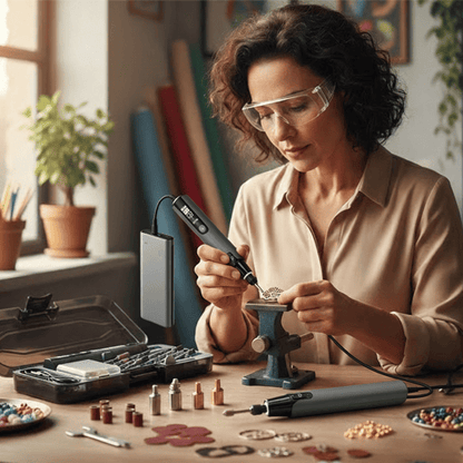 Coffret Outil Multifonction Électrique Professionnel - Affichage Numérique de la Vitesse - Éclairage LED Intégré