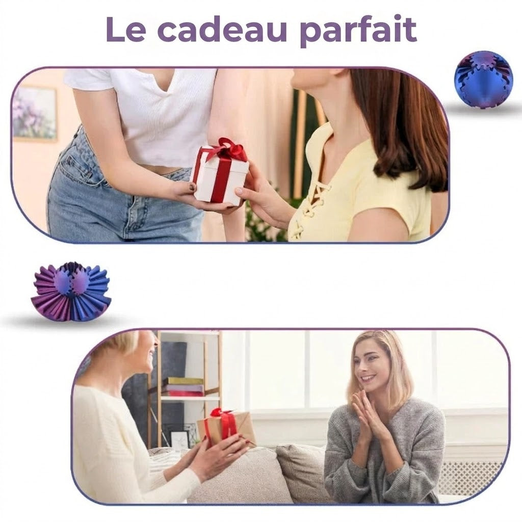 Balle à engrenages Fidget - Soulagement du stress et concentration