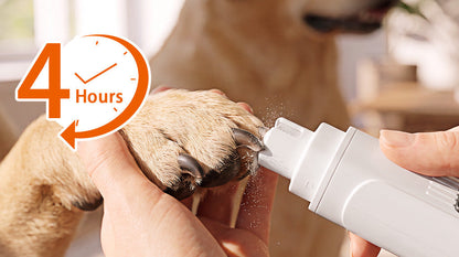 Lime à ongles électrique pour animaux avec indicateur de batterie LED