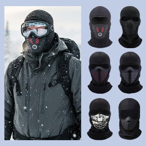 Cagoule Thermique & Masque de Ski - Coupe-vent et Imperméable (moto / ski)