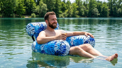 Chaise de piscine gonflable