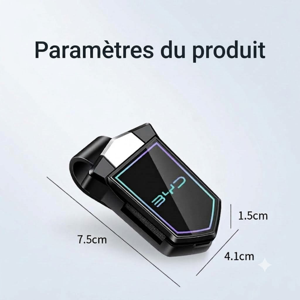 Porte-lunettes de soleil magnétique pour pare-soleil de voiture