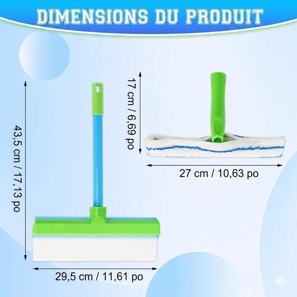 Kit d'essuie-glaces sans traces - Universel - Silencieux & Durable