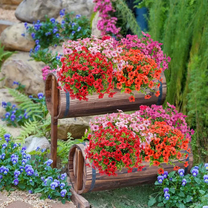 Fleur artificielle résistante aux UV - 4 pièces