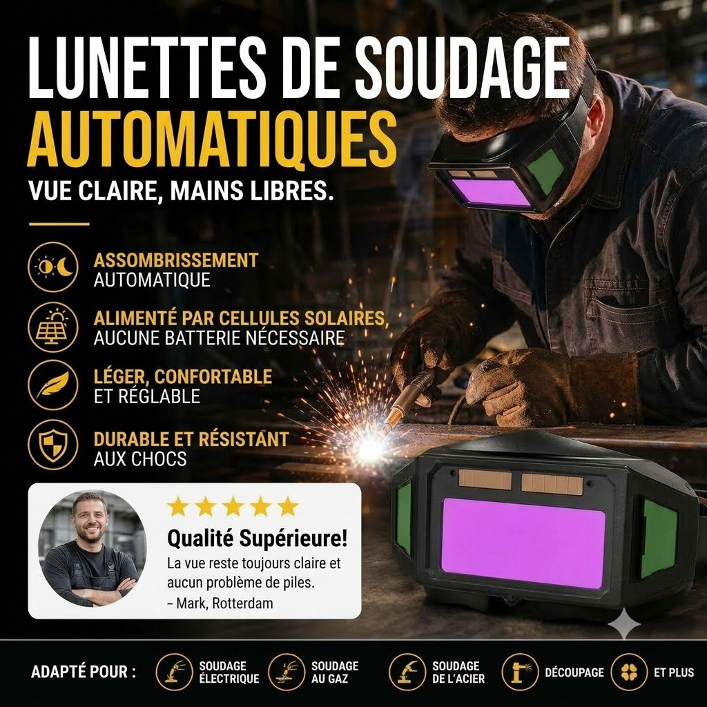 Lunettes de sécurité ignifuges pour soudure – Nouveau modèle 2026